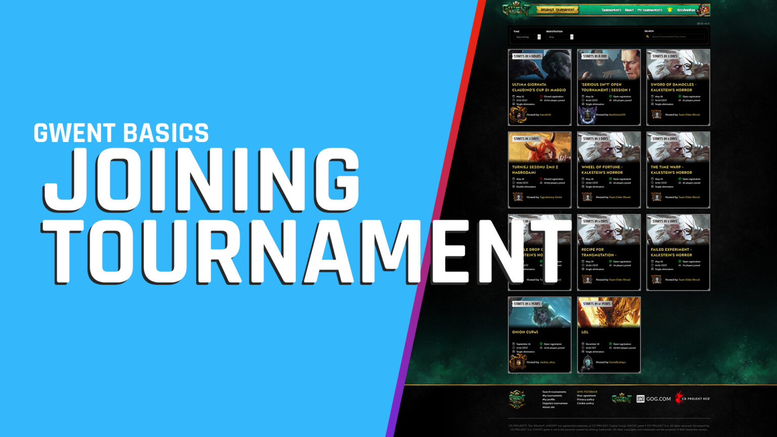 Gwent Basics Joining tournament Novigrad Journal